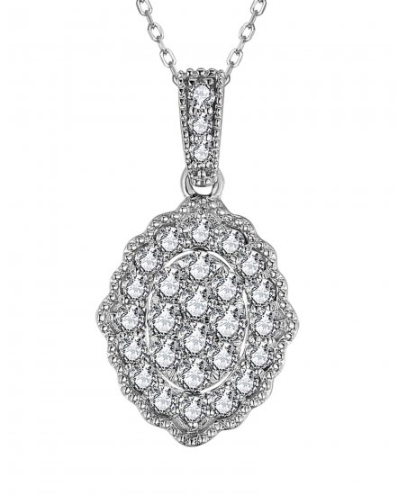 OVAL STYLE DIAMOND PENDANT (TP3281)