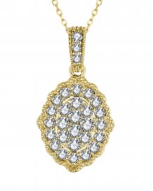 OVAL STYLE DIAMOND PENDANT (TP3281)