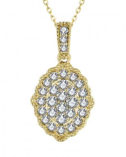 OVAL STYLE DIAMOND PENDANT (TP3281)