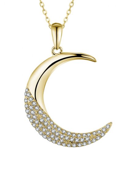 CRESCENT MOON DIAMOND PENDANT (TP3282)