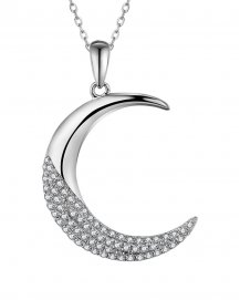 CRESCENT MOON DIAMOND PENDANT (TP3282)
