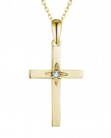 CROSS SOLITAIRE DIAMOND PENDANT (TP3322)