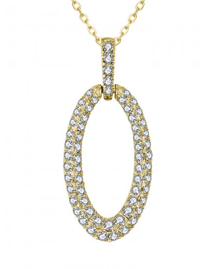 OVAL STYLE DIAMOND PENDANT (TP3331)