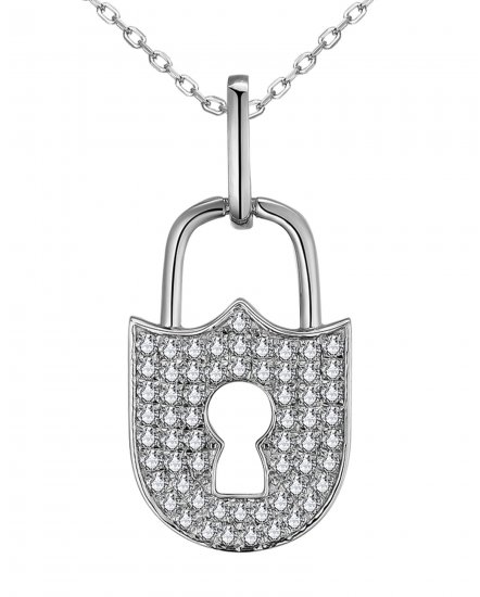 LOCK STYLE DIAMOND PENDANT (TP3335)