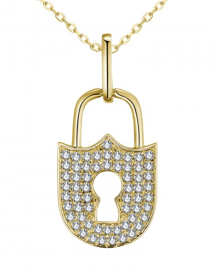 LOCK STYLE DIAMOND PENDANT (TP3335)