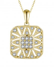 SQUARE SHAPE DIAMOND PENDANT (TP3338)