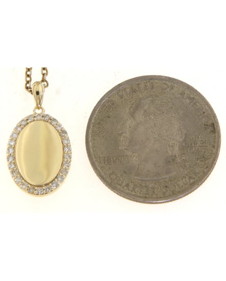 OVAL STYLE DIAMOND PENDANT (TP3345)
