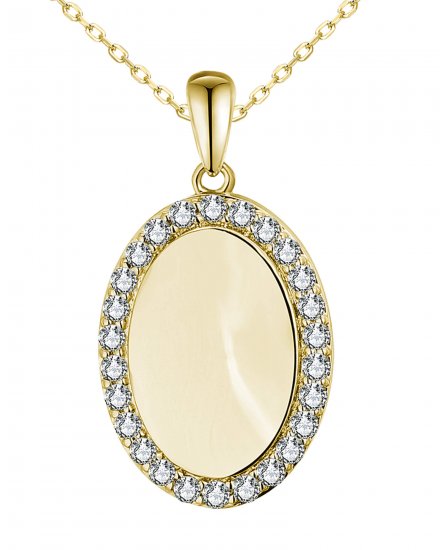 OVAL STYLE DIAMOND PENDANT (TP3345)