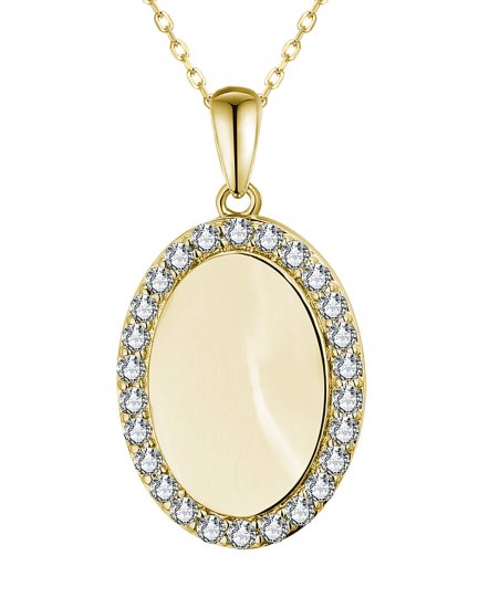 OVAL STYLE DIAMOND PENDANT (TP3345)