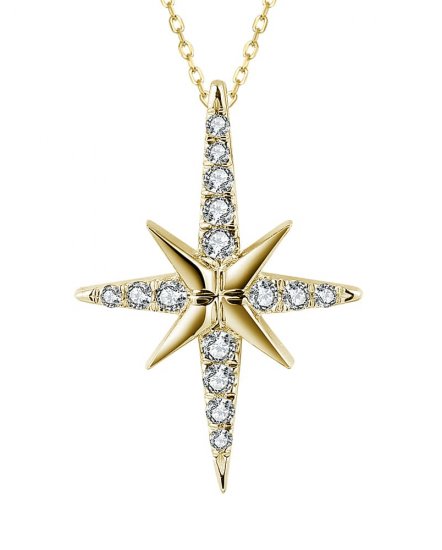 NORTH STAR STYLE DIAMOND PENDANT (TP3355)