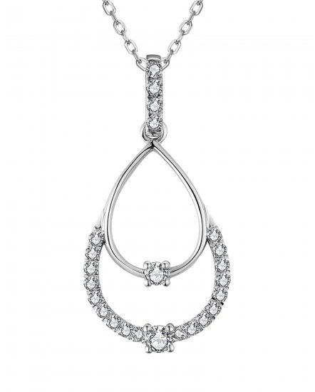 PEAR STYLE DIAMOND PENDANT (TP3356)