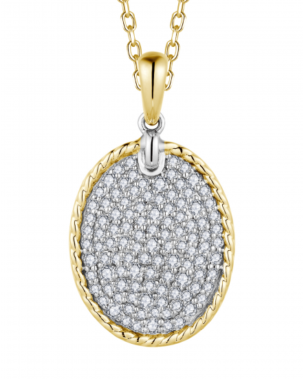 OVAL STYLE DIAMOND PENDANT (TP3391)