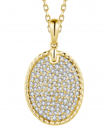 OVAL STYLE DIAMOND PENDANT (TP3391)