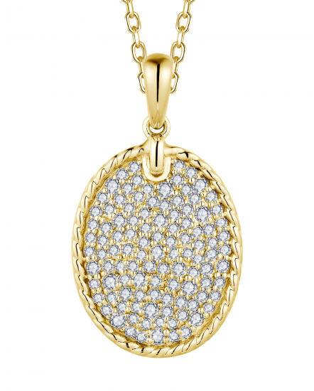 OVAL STYLE DIAMOND PENDANT (TP3391)