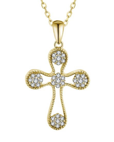 CROSS DIAMOND PENDANT (TP3408)