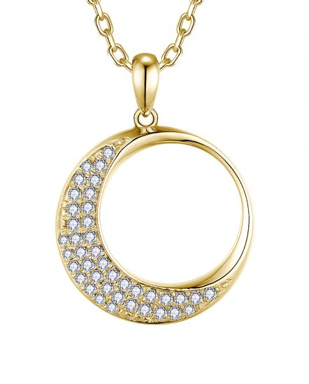 CRESCENT MOON DIAMOND PENDANT (TP3433)