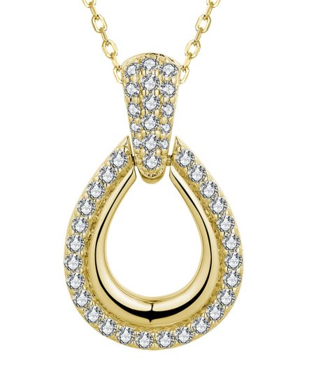 PEAR STYLE DIAMOND PENDANT (TP3439)