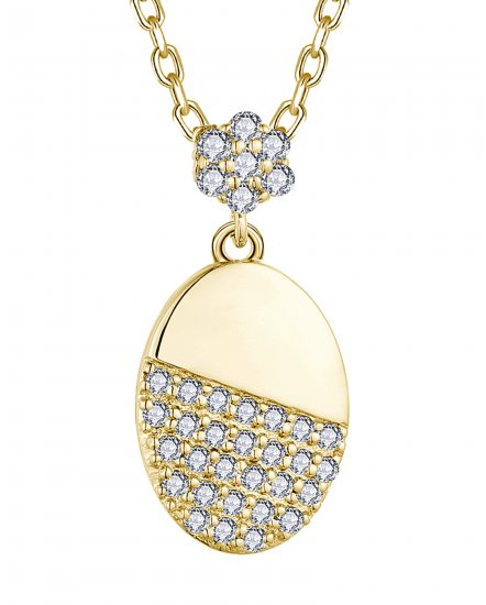 OVAL STYLE DIAMOND PENDANT (TP3440)