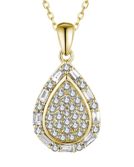 PEAR STYLE DIAMOND PENDANT (TP3453)
