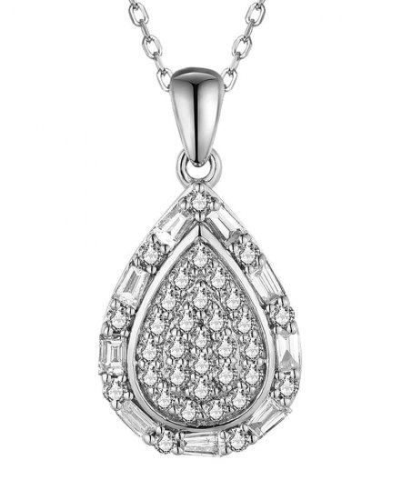 PEAR STYLE DIAMOND PENDANT (TP3453)