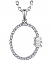 OVAL STYLE BAGUETTE DIAMOND PENDANT (TP3455)