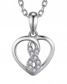 INTER LINKED HEART SHAPE DIAMOND PENDANT (TP3457)