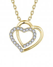 INTER LINKED HEART SHAPE DIAMOND PENDANT (TP3469)