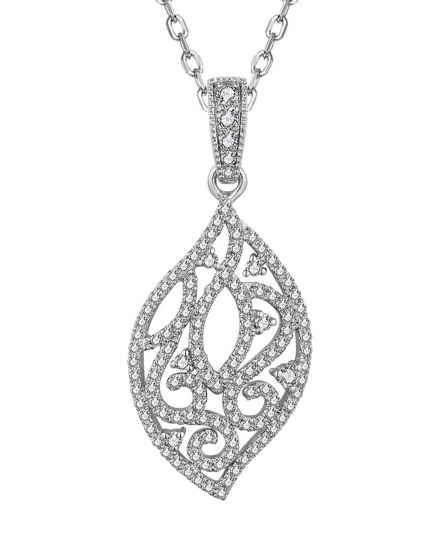 LEAF STYLE DIAMOND PENDANT (TP3479)