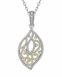 LEAF STYLE DIAMOND PENDANT (TP3479)