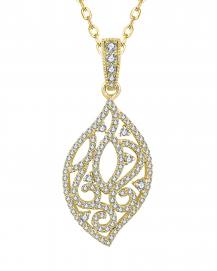 LEAF STYLE DIAMOND PENDANT (TP3479)