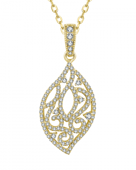 LEAF STYLE DIAMOND PENDANT (TP3479)
