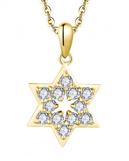 JEWISH STAR DIAMOND PENDANT (TP3505)