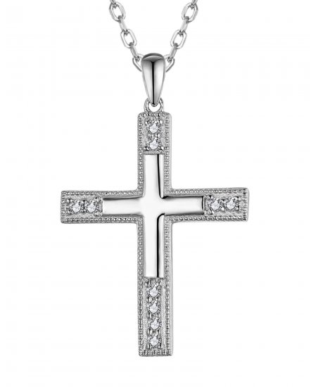 CROSS DIAMOND PENDANT (TP3707)