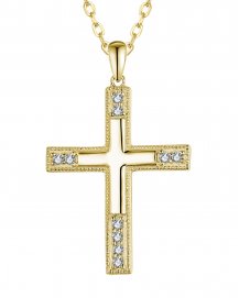CROSS DIAMOND PENDANT (TP3707)