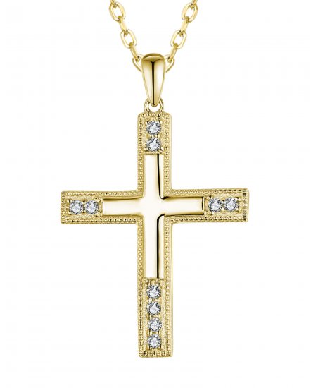 CROSS DIAMOND PENDANT (TP3707)