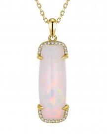 CUSHION OPAL DIAMOND PENDANT (TP3823)