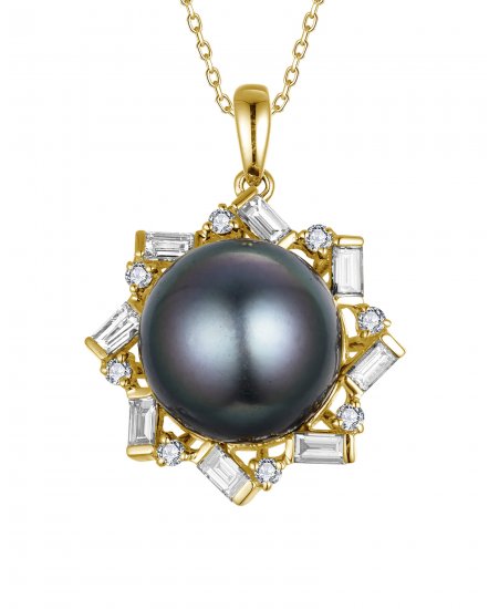 PEARL DIAMOND PENDANT (TP3843)