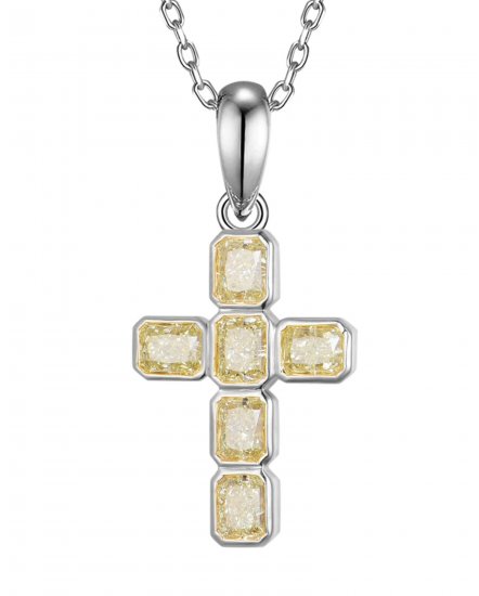 RADIANT CROSS DIAMOND PENDANT (TP3847)