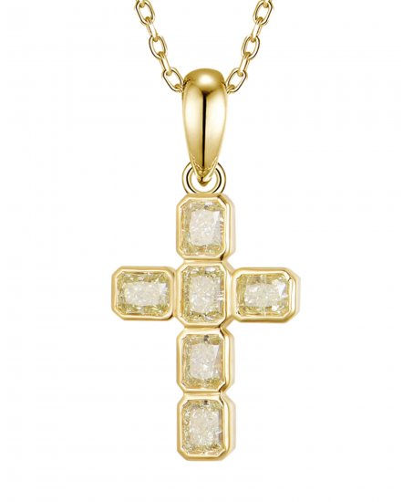 RADIANT CROSS DIAMOND PENDANT (TP3847)