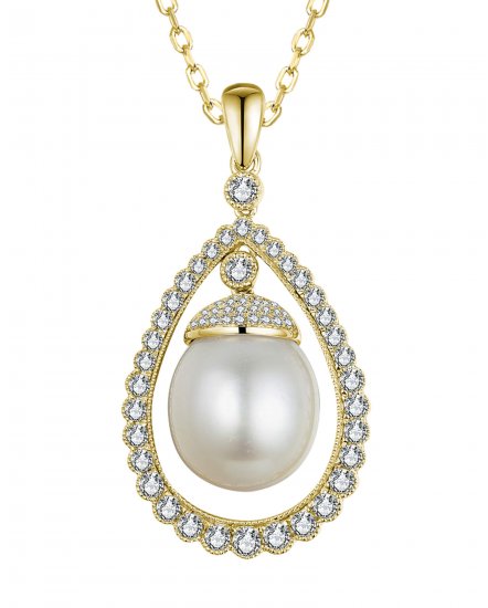 PEARL DIAMOND PENDANT (TP3854)
