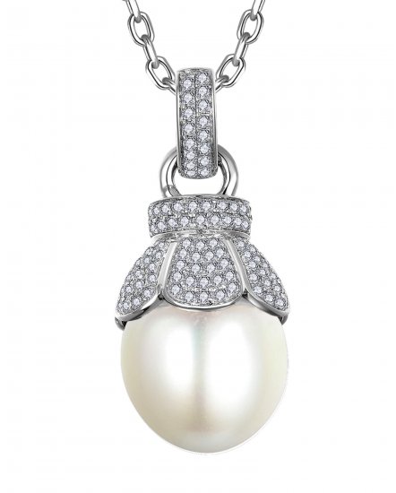 PEARL DIAMOND PENDANT (TP3855)