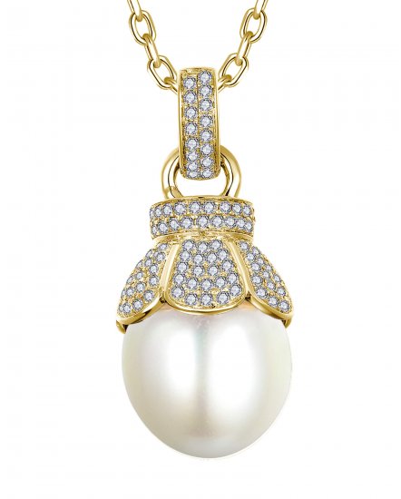 PEARL DIAMOND PENDANT (TP3855)