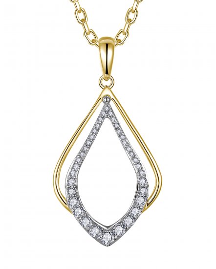 LEAF STYLE DIAMOND PENDANT (TP3934)