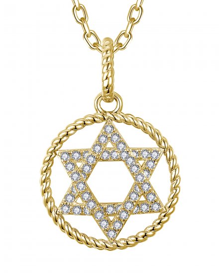 JEWISH STAR DIAMOND PENDANT (TP3957)