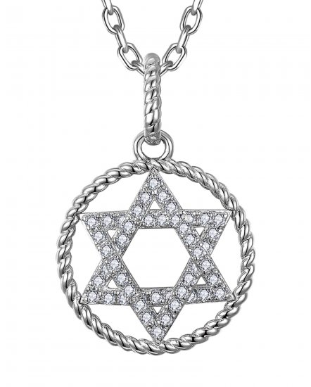 JEWISH STAR DIAMOND PENDANT (TP3957)