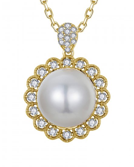 PEARL DIAMOND PENDANT (TP4216)
