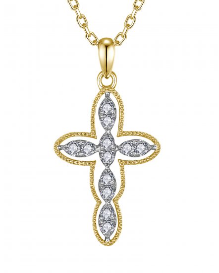 CROSS DIAMOND PENDANT (TP4629)