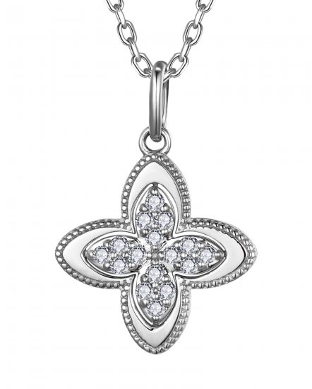 FOUR LEAF STYLE DIAMOND PENDANT (TP4683)