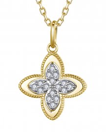 FOUR LEAF STYLE DIAMOND PENDANT (TP4683)