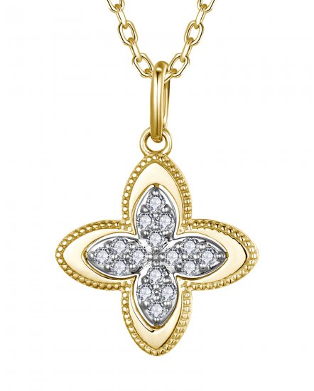 FOUR LEAF STYLE DIAMOND PENDANT (TP4683)